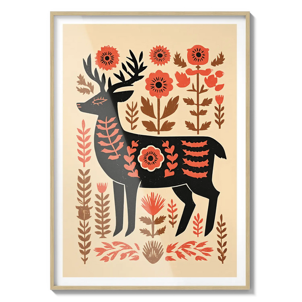 Folk Deer Flora Queen Flora Queen